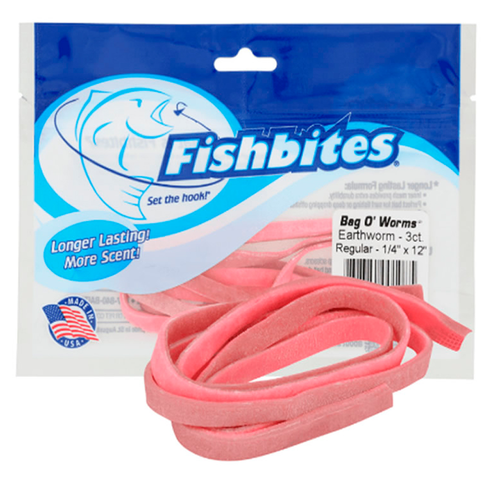 SEÑUELO ARTIFICIAL FISHBITES BAG WORMS RED BLOOSWORM LARGE