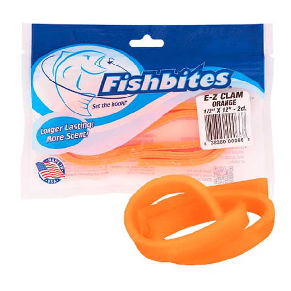 SEÑUELO ARTIFICIAL FISHBITES E-Z CLAM ORANGE